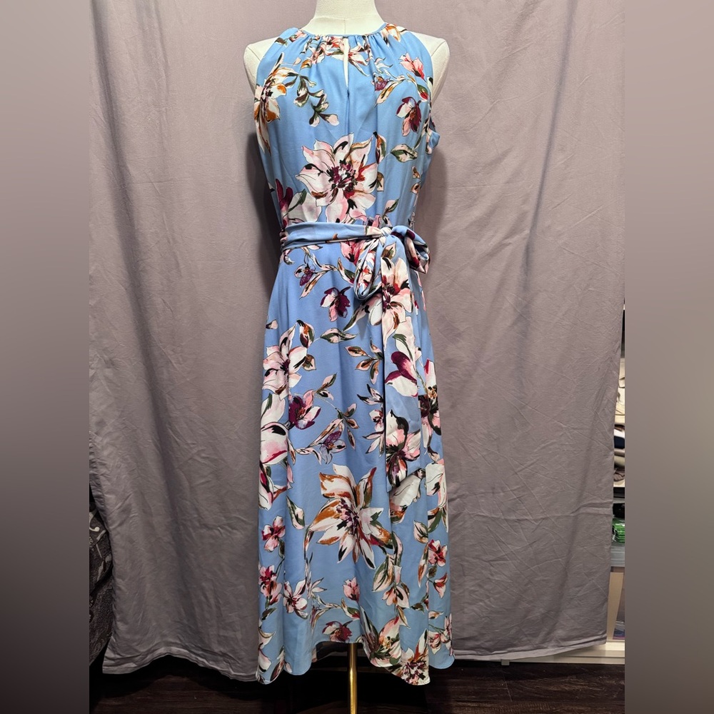 Tahari ASL Floral Halter High Low Dress - Size 4